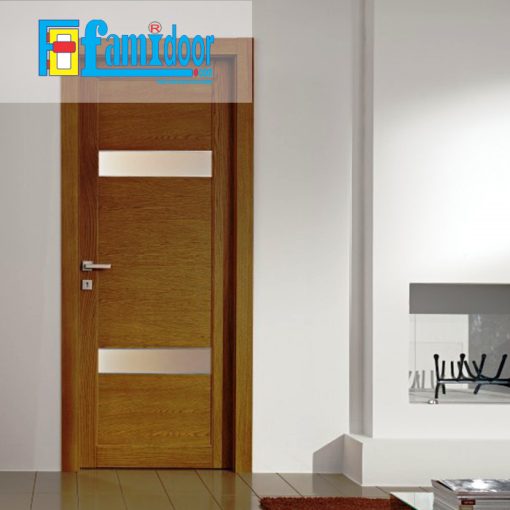 Cửa gỗ cao cấp FMD M-G2 oak - FamiDoor - Công Ty Cổ Phần Tập Đoàn SaigonDoor